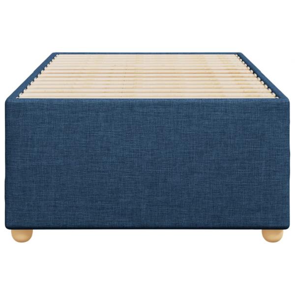 Bettgestell Blau 90x190 cm Stoff
