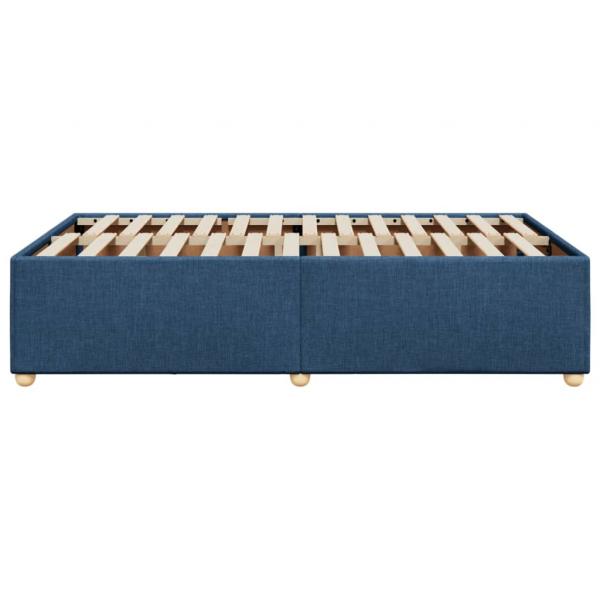 Bettgestell Blau 120x190 cm Stoff