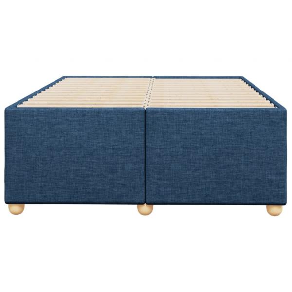 Bettgestell Blau 120x200 cm Stoff