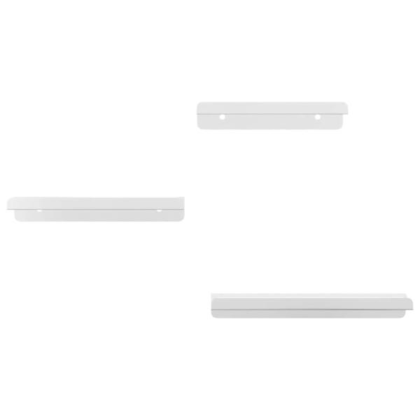 Wandregale 3 Stk. Silbern Edelstahl