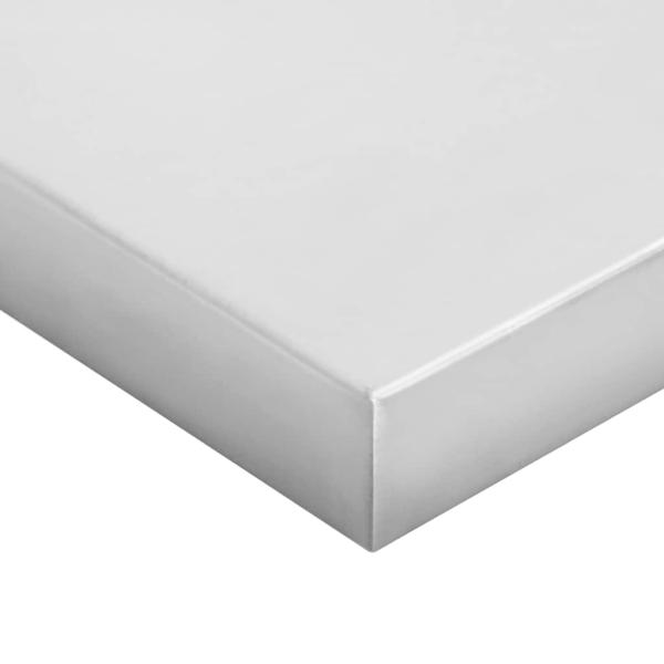 Wandregale 2 Stk. 100x30x3 cm Silbern Edelstahl