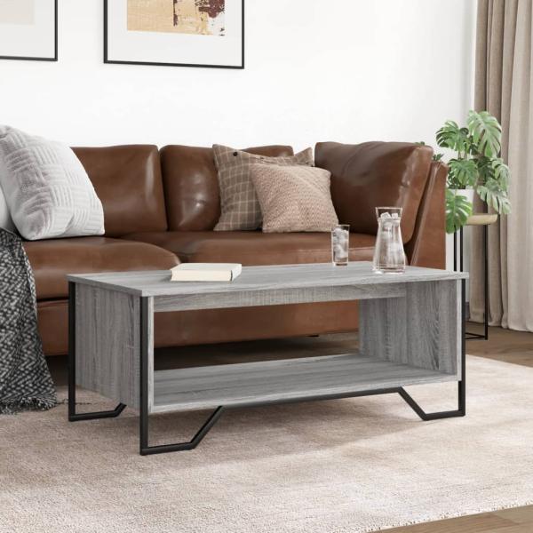 Couchtisch Grau Sonoma 100x51x40 cm Holzwerkstoff