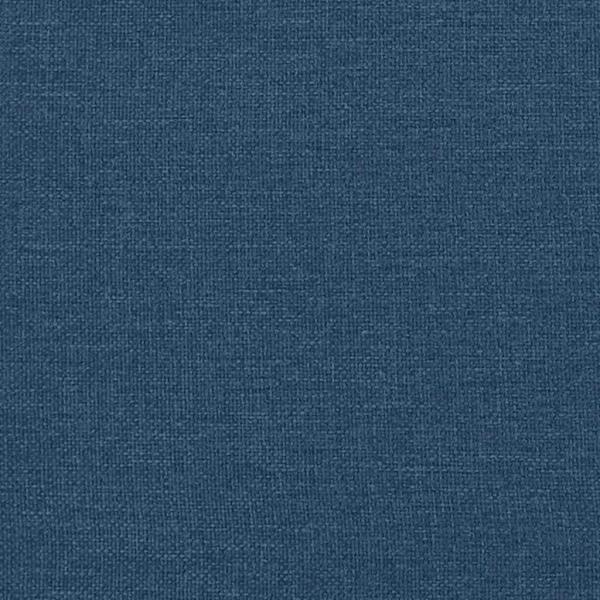 Boxspringbett mit Matratze Blau 140x200 cm Stoff