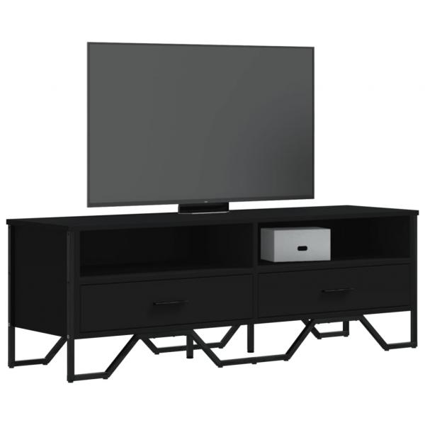 ARDEBO.de - TV-Schrank Schwarz 122x34x41 cm Holzwerkstoff