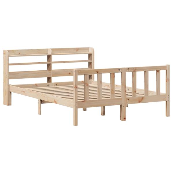 Massivholzbett ohne Matratze 120x200 cm Kiefernholz