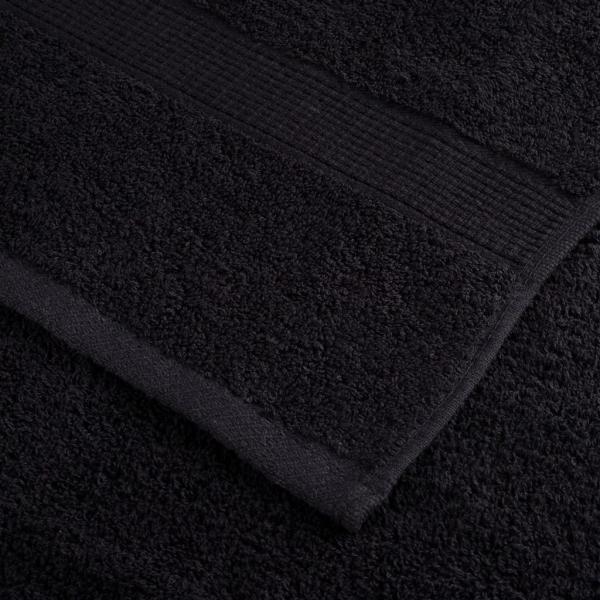 6 tlg. Premium-Handtuch-Set SOLUND Schwarz 600 g/m²