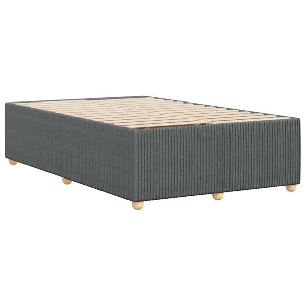 Bettgestell Dunkelgrau 120x190 cm Stoff