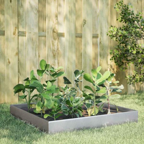 ARDEBO.de - Hochbeet 100x100x26 cm Verzinkter Stahl