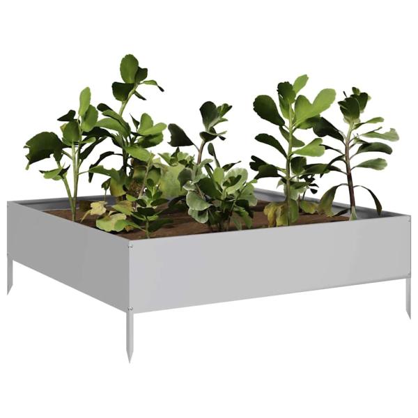 Hochbeet 100x100x33,5 cm Verzinkter Stahl