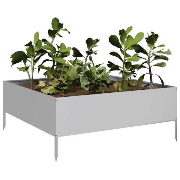 Hochbeet 100x100x25 cm Verzinkter Stahl