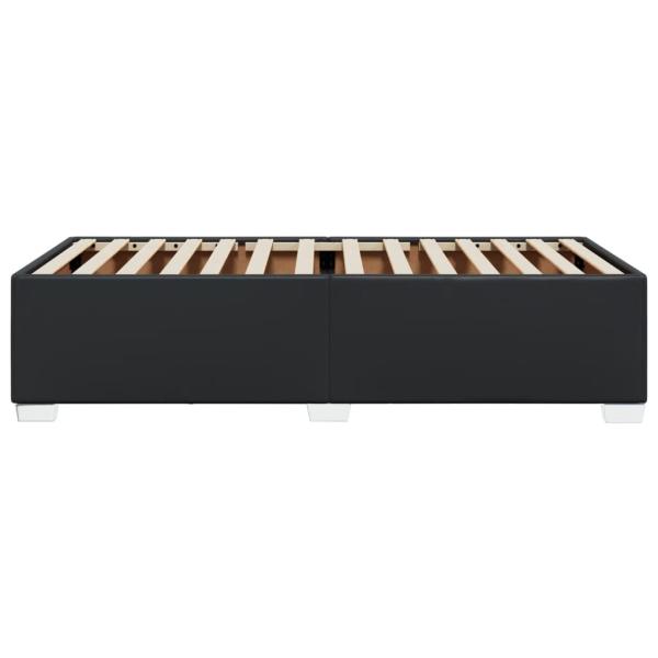 Bettgestell Schwarz 90x190 cm Kunstleder