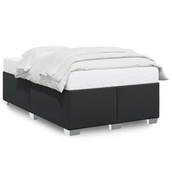 Bettgestell Schwarz 120x190 cm Kunstleder
