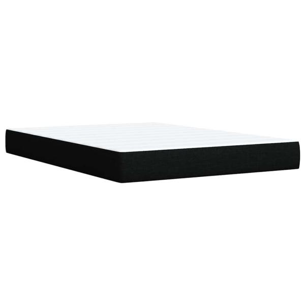 ARDEBO.de - Boxspringbett mit Matratze Schwarz 160x200 cm Stoff
