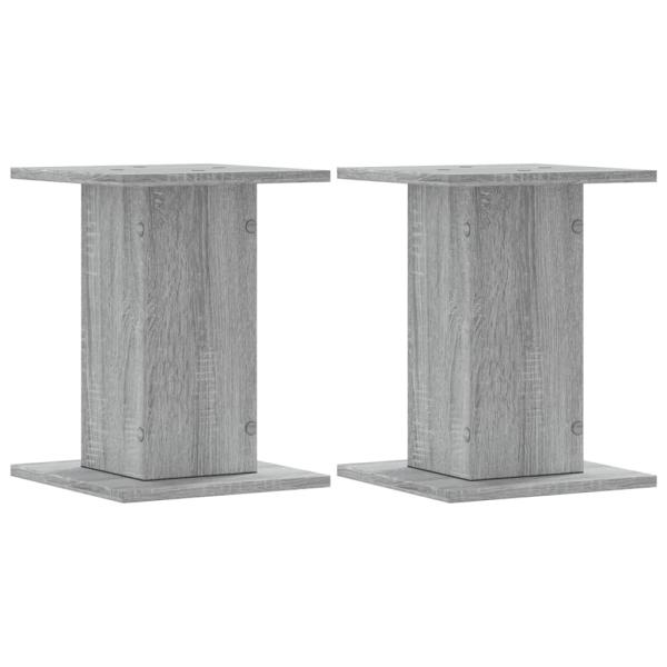 Pflanzenständer 2 Stk. Grau Sonoma 30x30x40 cm Holzwerkstoff