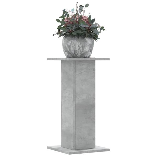 ARDEBO.de - Pflanzenständer 2 Stk. Betongrau 30x30x60 cm Holzwerkstoff