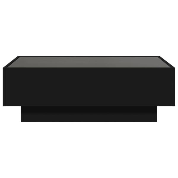 LED-Couchtisch Schwarz 90x50x30 cm Holzwerkstoff