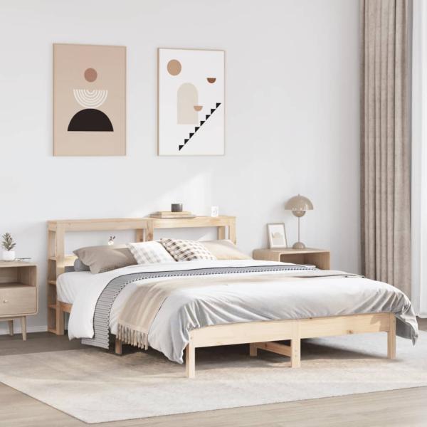 ARDEBO.de - Massivholzbett ohne Matratze 150x200 cm Kiefernholz