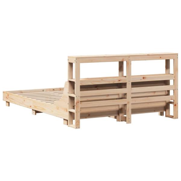 Massivholzbett ohne Matratze 150x200 cm Kiefernholz