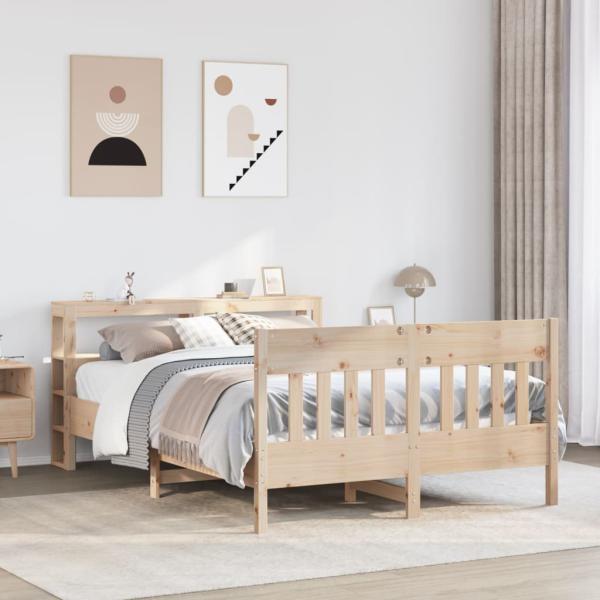 ARDEBO.de - Massivholzbett ohne Matratze 150x200 cm Kiefernholz