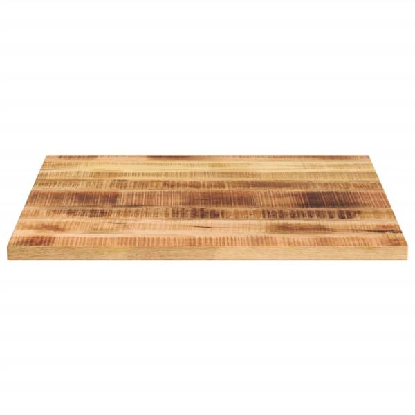 ARDEBO.de - Tischplatte 90x90x2,5 cm Quadratisch Raues Massivholz Mango