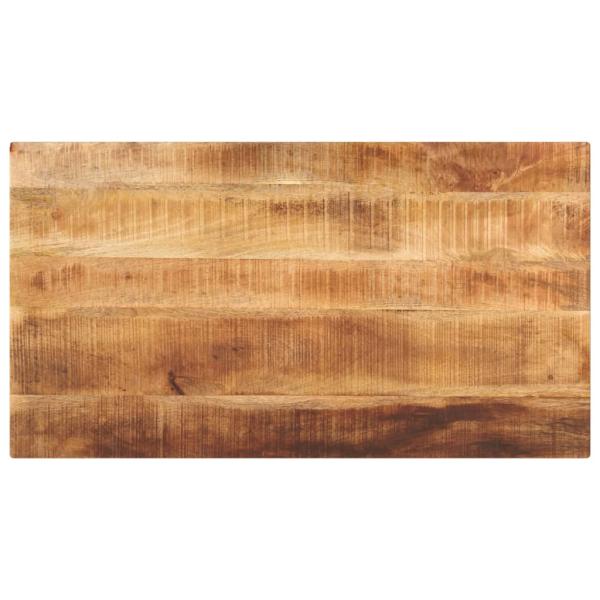 ARDEBO.de - Tischplatte 100x50x3,8 cm Rechteckig Raues Massivholz Mango