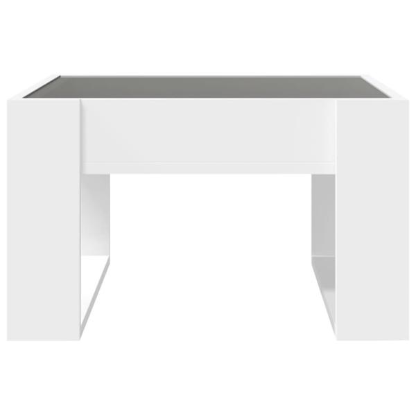 Couchtisch mit Infinity-LED Weiß 50x53x30 cm