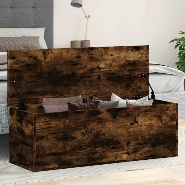 ARDEBO.de - Truhe Räuchereiche 102x35x35 cm Holzwerkstoff