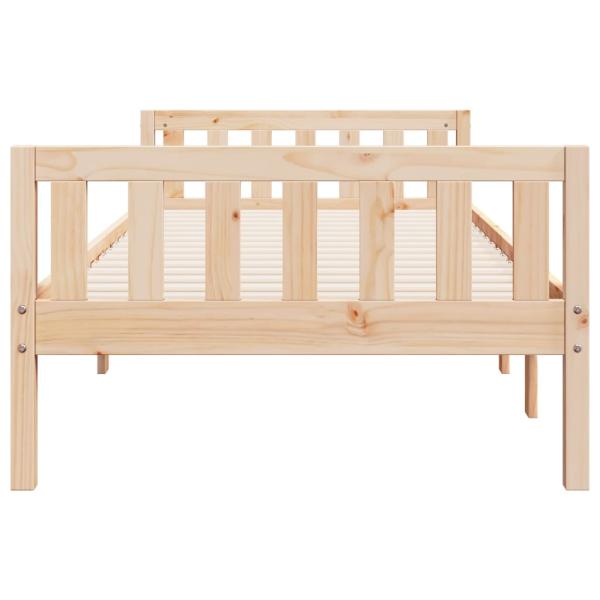 Kinderbett ohne Matratze 90x200 cm Massivholz Kiefer