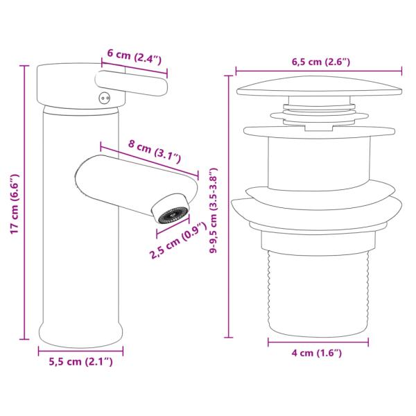 2-tlg. Badmöbel-Set Keramik und Holzwerkstoff