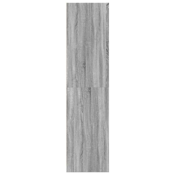 ARDEBO.de - Kleiderschrank Grau Sonoma 50x50x200 cm Holzwerkstoff