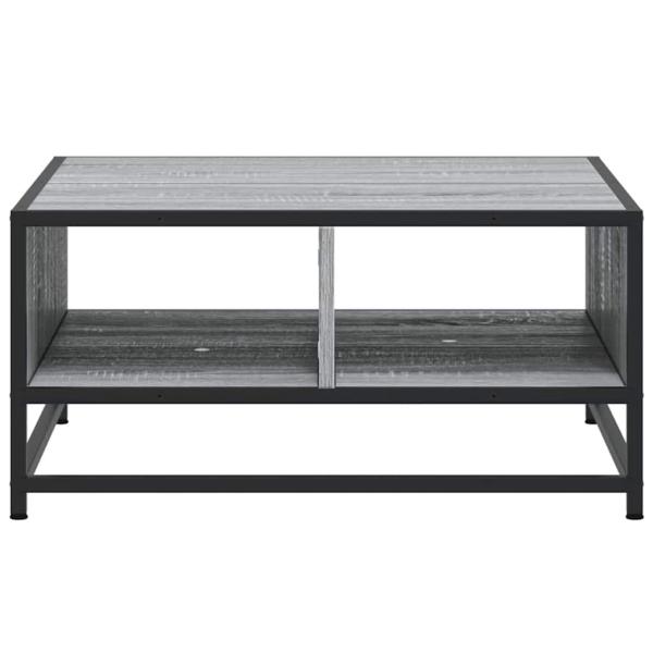 Couchtisch Grau Sonoma 60,5x60,5x30 cm Holzwerkstoff und Metall