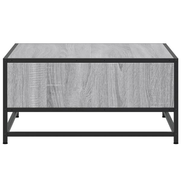 Couchtisch Grau Sonoma 60,5x60,5x30 cm Holzwerkstoff und Metall