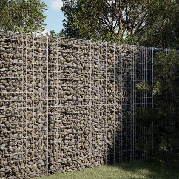 ARDEBO.de - Gabione mit Deckel 100x50x200 cm Verzinktes Eisen