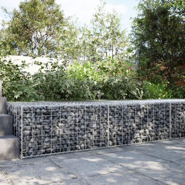 ARDEBO.de - Gabione mit Deckel 200x100x50 cm Verzinktes Eisen