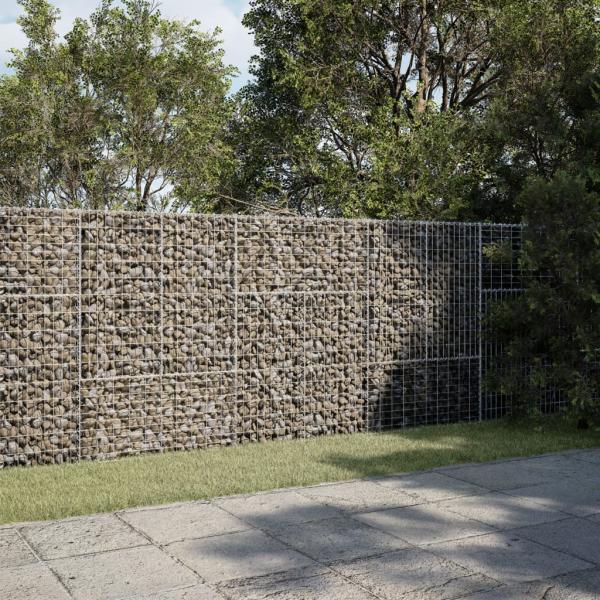 ARDEBO.de - Gabione mit Deckel 300x100x150 cm Verzinktes Eisen