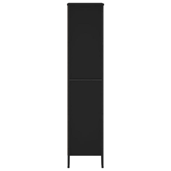 Bücherregal Schwarz 80x31x137,5 cm Holzwerkstoff