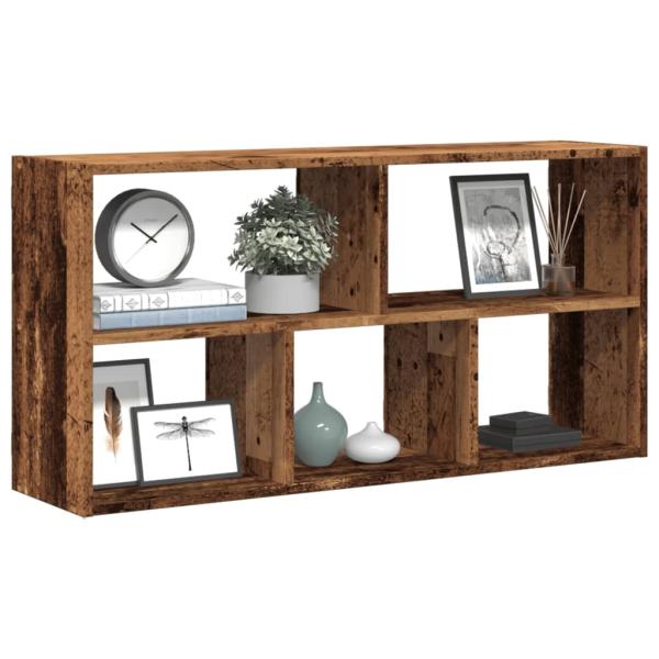 ARDEBO.de - Wandregal Altholz-Optik 100x25x50 cm Holzwerkstoff