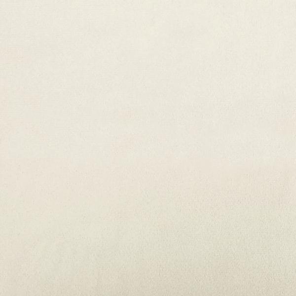 3-Sitzer-Sofa mit Hocker Creme 180 cm Samt