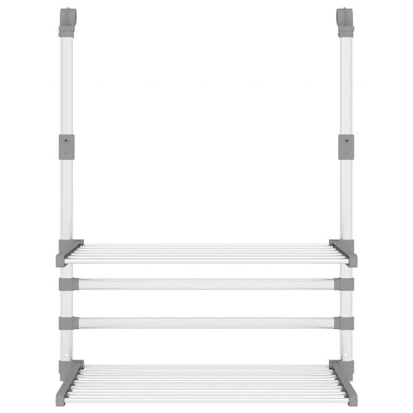 Wäschetrockner für Balkon 54x25x42 cm Aluminium