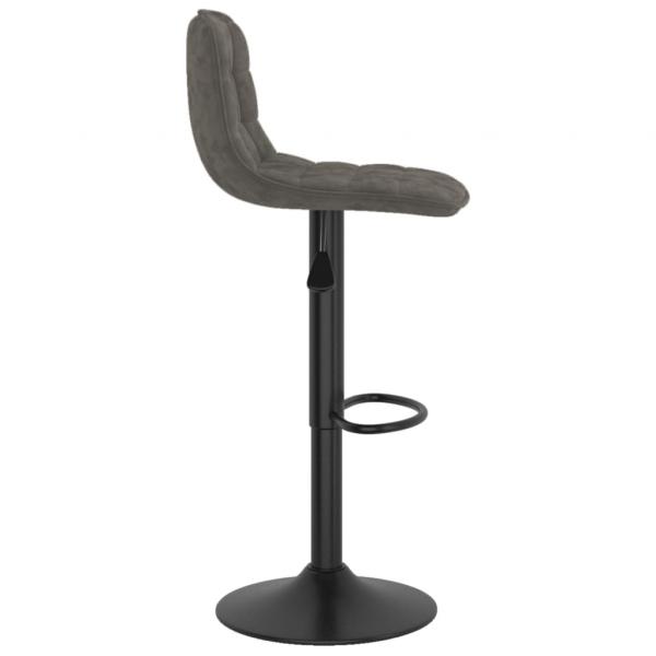 Barhocker Dunkelgrau Samt