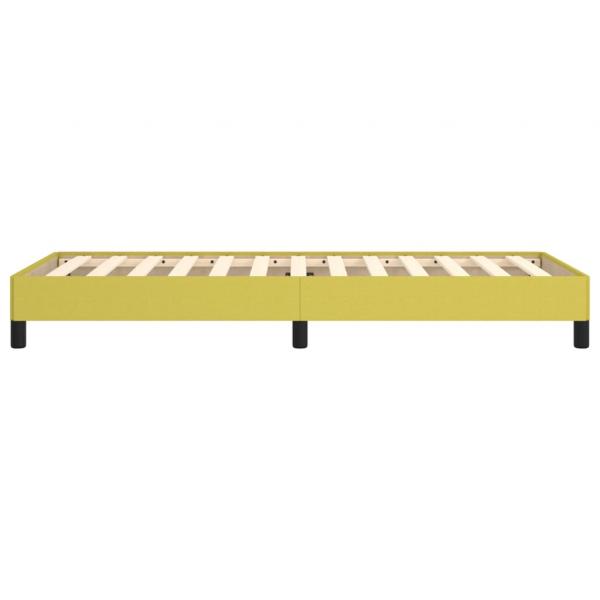 Bettgestell ohne Matratze Grün 100x200 cm Stoff