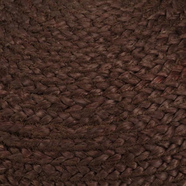 Handgefertigter Sitzpuff Braun 40 x 45 cm Jute