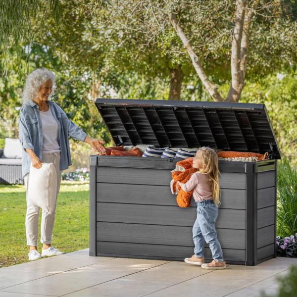ARDEBO.de - Keter Gartentruhe Cortina 757 L Grau