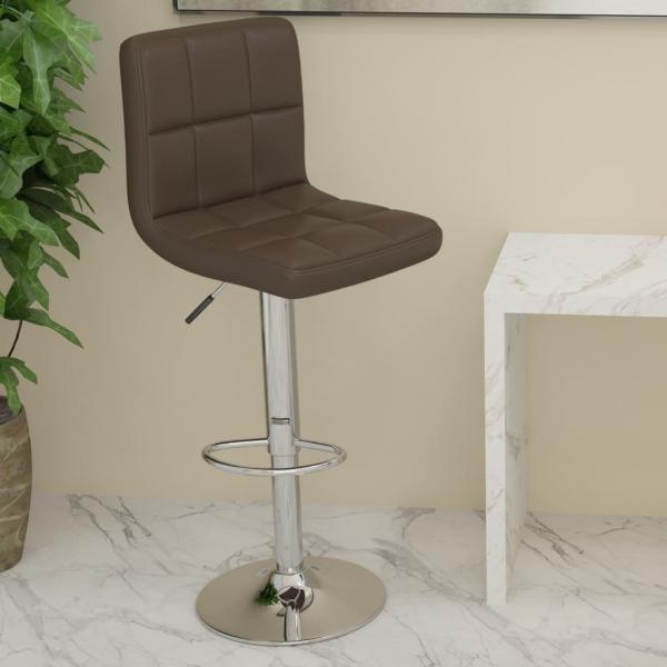 ARDEBO.de - Barhocker Braun Kunstleder