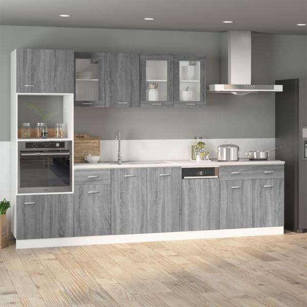 Unterschrank mit Schublade Grau Sonoma 40x46x81,5 cm