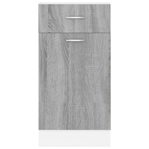 Unterschrank mit Schublade Grau Sonoma 40x46x81,5 cm