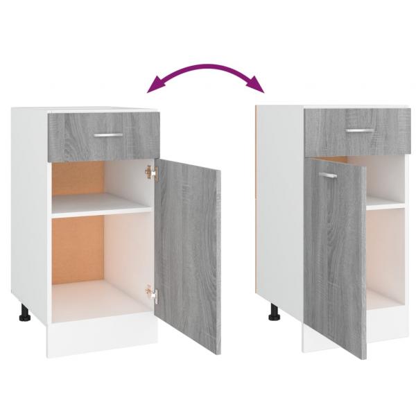 Unterschrank mit Schublade Grau Sonoma 40x46x81,5 cm