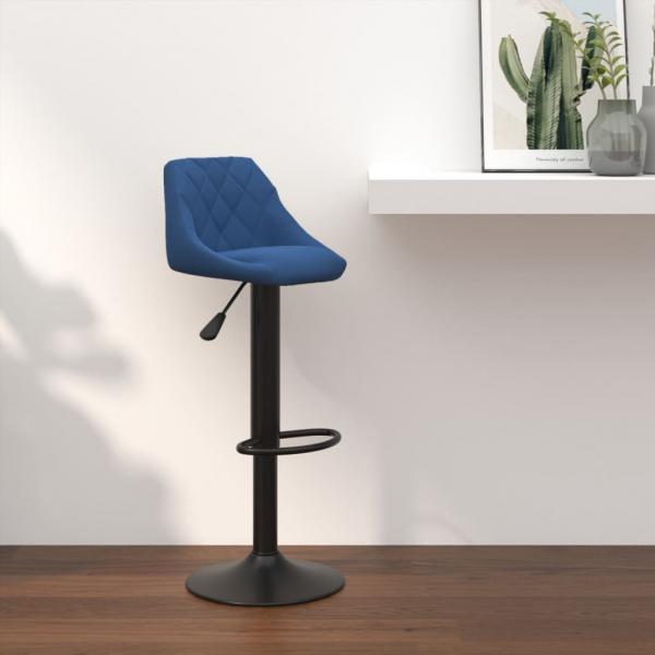 ARDEBO.de - Barhocker Blau Samt