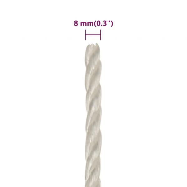 Arbeitsseil Weiß 8 mm 250 m Polypropylen