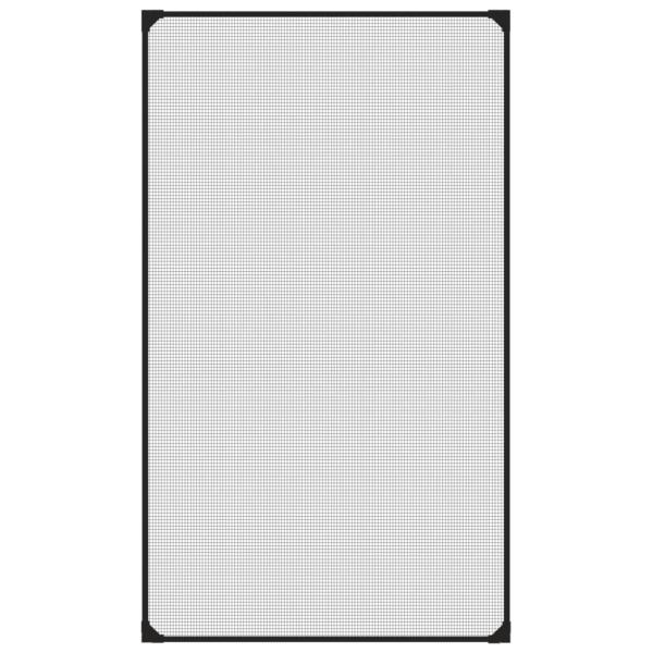 Magnet-Insektenschutz für Fenster Anthrazit 80x140 cm